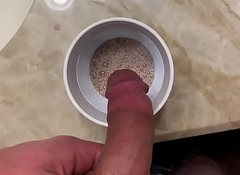 Inject honey-like milk in bladder