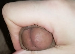 Fat pa cums nearby bed