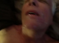 Hot facial cumshot for grandpa who loves hot cum on his circumstance